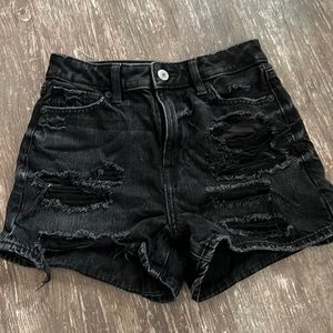 Black AE Denim Shorts